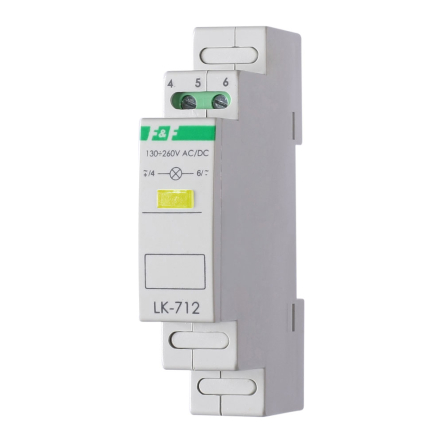 Індикатор живлення F&F LK-712 жовтий - 1