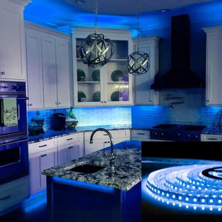 Светодиодная лента синяя Biom OEM ST-12-2835-120-B-20 450Lm 14.4W/м IP20