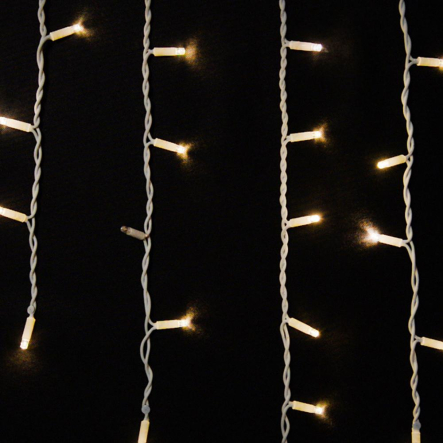 Гирлянда внешняя DELUX, ICICLE, 75LED, 2x0,7м, 18 flash, белая теплая/белая, IP44 - 1