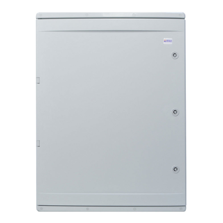 Корпус АБС-пластик АСКО-Укрем, ударостойкий, с монтажной панелью, непрозрачные дверки, 60*80*28, ІР65, A0270010024