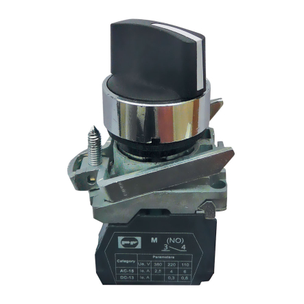Переключатель 3-х позиционный Промфактор FP4-BD53 2NО, черный - 1