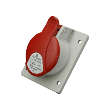 Вбудована розетка SEZ IEN 1653, IP 44, 16A, 400V, 5n - 1