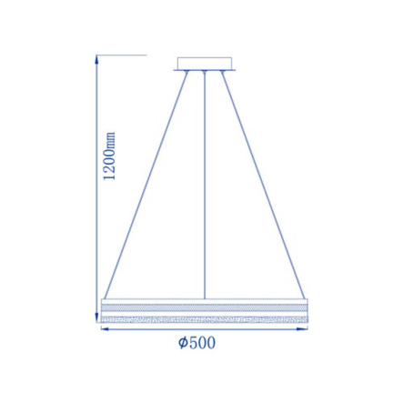 Светильник LED Feron, AL6610, SHINE LEVITATION, 50W, 3200Lm, 4000K, 500х1200 мм, 7687