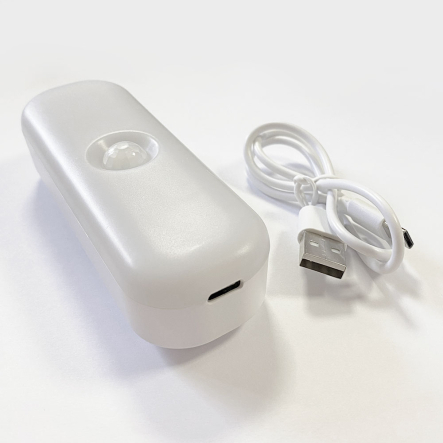 Ночник LUXEL NL-01C аккумуляторный с датчиком движения 0,5 W, IP20, 5000K,  2 режима+ сумеречное реле