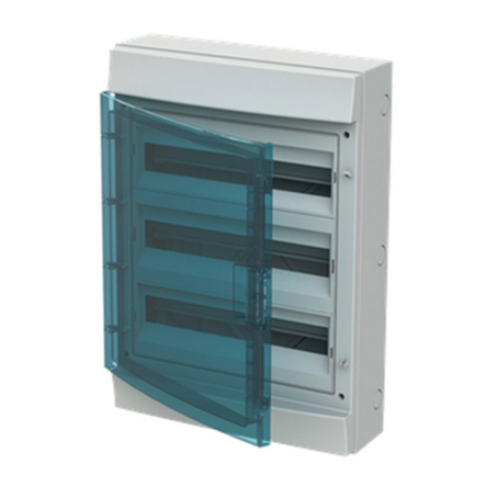 Щит распределительный ABB MISTRAL, 1SLM006501A1208, 54 модулей  IP65 накладной (прозрачная дверца)