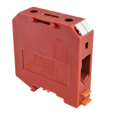 Клеммник винтовой JXB-50х35 красный, АСКО-УКРЕМ, A0130010034