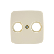 Центральная пластина для телефонной розетки ТB+P слоновая кость