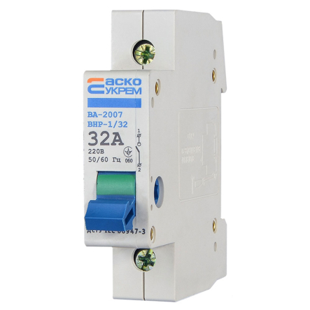 Выключатель нагрузки АСКО-УКРЕМ ВА-2007 ВРН, 1р, 32А, A0010070011
