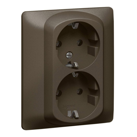 Розетка 2х2к+3 Legrand Galea Life, 771230, темна бронза - 1