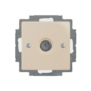 Розетка телевизионная одинарная ABB Basic 55, 1743-01-92-507, слоновая кость