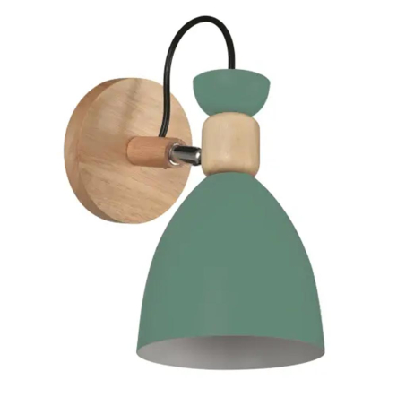 Светильник настенный бра LUMANO CECILIO STYLE Е27, 60W, IP20, зеленый - 1