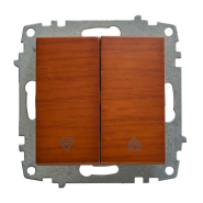 Выключатель EL-BI ZENA, 2 кл., проходной, (механизм), вишня, 609-012800-211 