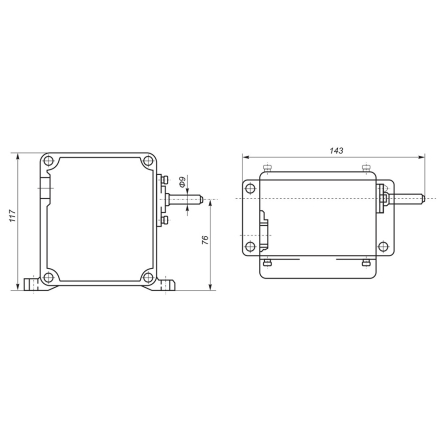 Выключатель концевой Промфактор ВУ 250М-4-54Уз силуминовый корпус
