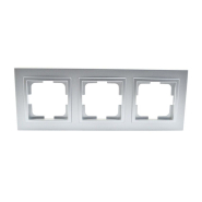Рамка 3-я, Mono Electric, DESPINA, серебро, 102-210000-162