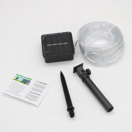 Гирлянда LED на солнечной батарее 7м, 50 LED, IP65, холодный белый