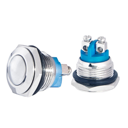 Кнопка металлическая АСКО-УКРЕМ TY 16-231A Scr 1NO 220V винтовое соединение, A0140010085