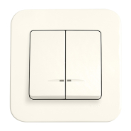 Выключатель 1 кл. с подсветкой VIKO Rollina, 90421019, крем