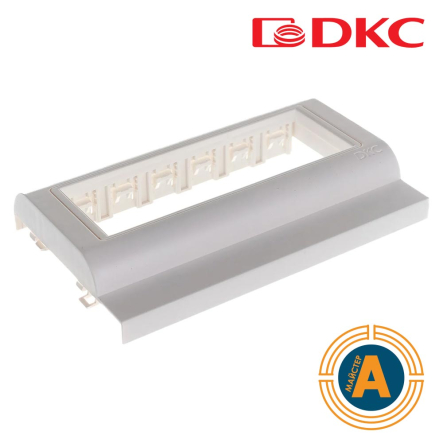 Рамка-суппорт PDA-3BN 100, Brava, ДКС, 10653, под 6 модулей, цвет белый, 43х45 мм - 1