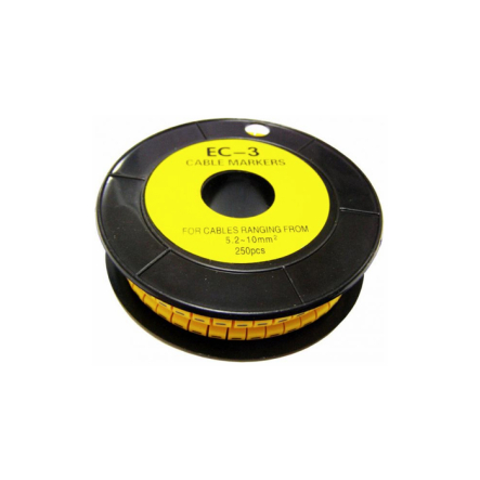 Кабельный маркер АСКО-УКРЕМ ЕС-3 5,2-10 кв.мм символ "A", A0150080004 - 1