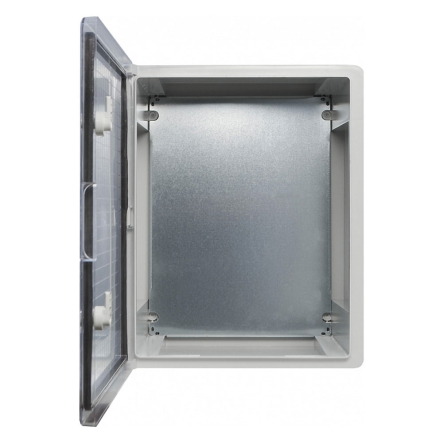 Корпус АБС-пластик АСКО-Укрем, ударостойкий, с монтажной панелью, прозрачные дверки, 40*50*18, ІР65, A0270010030