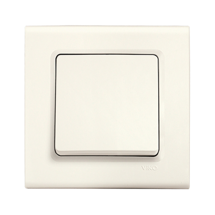 Вимикач 1 кл., VIKO LINNERA, 90401001, крем - 1