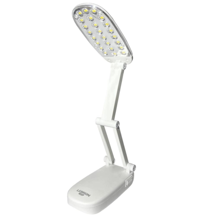 Настольная лампа с аккумулятором LEBRON L-TL-L, 1/6 Вт, 4100 K, белая - 1