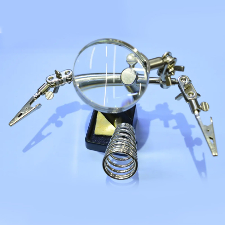 Держатель "Третья рука" ZD-10G, 3Х, диам-65мм+подставка паяльника