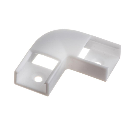 Конектор кутовий для LED профілю ПФ-9 90° пластиковий - 1