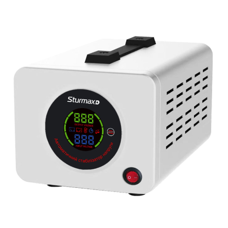 Стабілізатор напруги Sturmax PSM93500R, 500 ВА, LED - 1