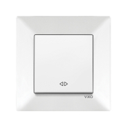 Выключатель 1 кл. перекрестный VIKO Meridian, 90970031-WH, белый