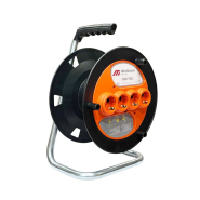 Катушка 4 розетки с заземлением, 16А, до 50 м, МАРСО, 49-55-20