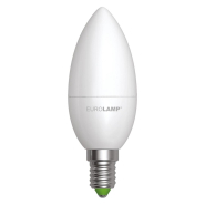 Лампа світлодіодна EUROLAMP 8 Вт, 3000K, E14, 220 В, C37