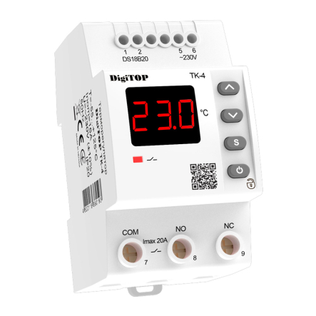 Терморегулятор DigiTop ТК-4 (универсальный) 50...+125°С 16А - 1