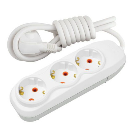 Подовжувач Nilson 3 гнізда 3м із заземленням, 43130103 - 1