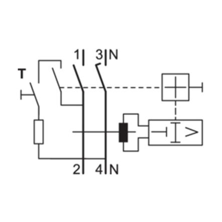 Дифреле УЗО HAGER CDA216D, 2P, 6kA, 16A, 30mA, A - 2