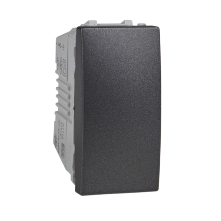 Выключатель одноклавишный 1 модуль, графит, Schneider Electric Uniсa, MGU3.101.12 - 1