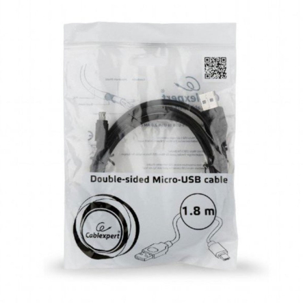 Кабель Cablexpert CC-USB2-AMLM2-1M, USB 2.0 AM-папа/Lightning+mUSB, 1.0 м