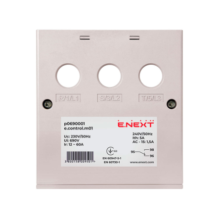 Реле защиты двигателя E.NEXT e.control.m01, 12-60А, p0690001