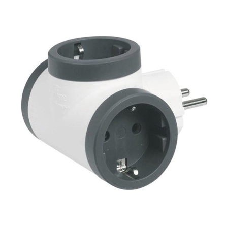 Блок Премиум розетки Legrand 694520, 3х2К+С, белый/черный