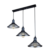 Люстра підвіс LEVISTELLA в стилі лофт, 907009F-3 BK (500)