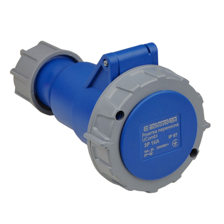 Розетка переносная АСКО-УКРЕМ UCombi 223 ГП 16А, 3P, IP 67, A0080010120
