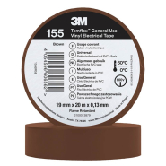 Изолента 3M Temflex 155 19mm x 20m, коричневая