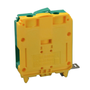 Клеммная колодка однорядная SEZ RS 50/N желто-зеленая