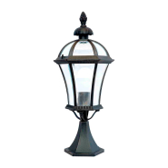 Світильник парковий Lusterlicht, REAL ІІ, E27, 100Вт, стовпчик низький, стара мідь