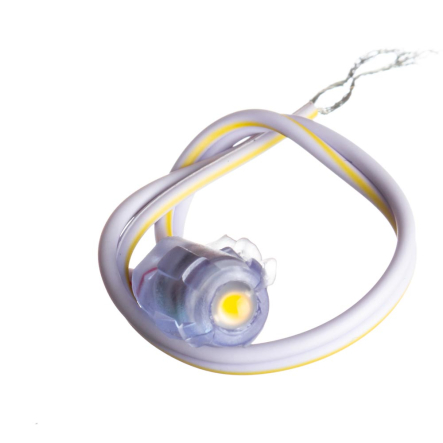 Світлодіод швидкого монтажу MTK-LED-Y-0,08W-IP65-12V 10мм жовтий - 1