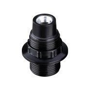 Патрон Е14 люстровый, VL268, бакелит, черный, Violux, 950003