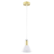 Підвіс TK-lighting VICHY GOLD 2395, 1xGU10, D 15 см, H 110 см, золото/прозорий