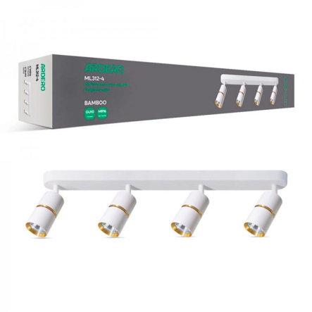 Светильник накладной поворотный ARDERO ML312-4, MR16, GU10, белый - 1