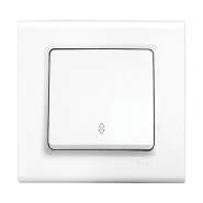 Выключатель 1 кл. проходной, VIKO LINNERA, 91400004, белый
