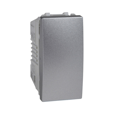 Выключатель одноклавишный 1 модуль, алюминий, Schneider Electric Uniсa, MGU3.101.30 - 1